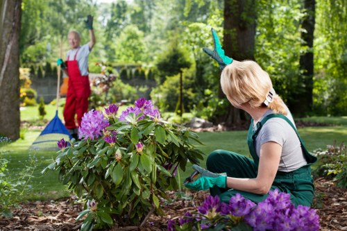 Gardeners Ratcliff improving a neat front garden