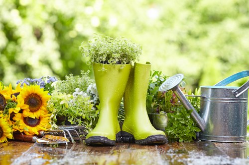 Customer complaint being assessed for garden work