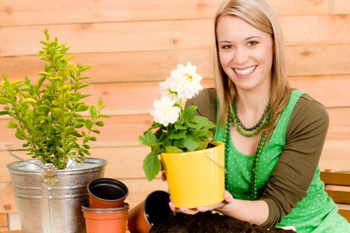 Low-carbon van used by Gardeners Ratcliff for garden services